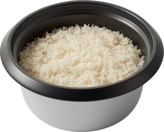 Tomado TRC1001B - Reiskocher - 5 Portionen - Fassungsvermögen 1 Liter - Warmhaltefunktion - Antihaftbeschichtung - PFAS-frei - Schwarz