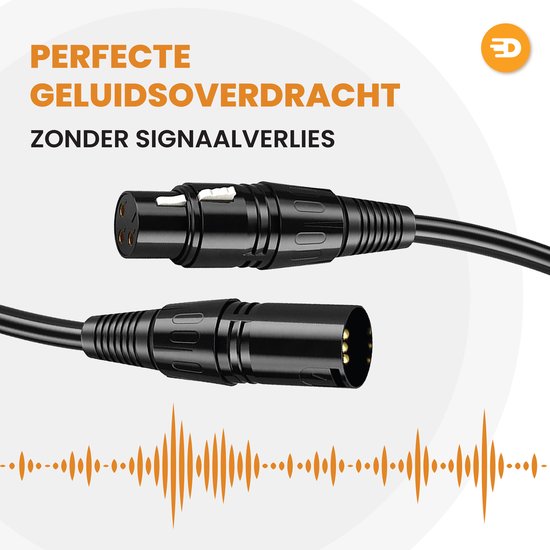 Drivv. Premium XLR Kabel - Mikrofonkabel - Stecker zu Buchse 3 pin - 3 Meter