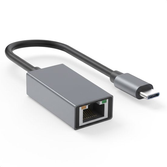 Skoov Ethernet Adapter USB C Kabel - USB C zu Ethernet - Internet - Netzwerkadapter - 1000 Mbps - Gigabit