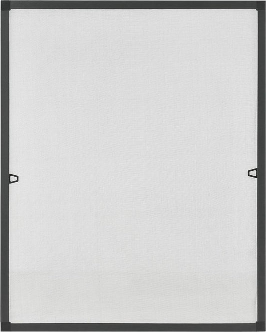Juskys Fliegengitter / Fensterschutz / Jalousie - 80 x 100 cm - Schwarz - inkl. Befestigungsmaterial