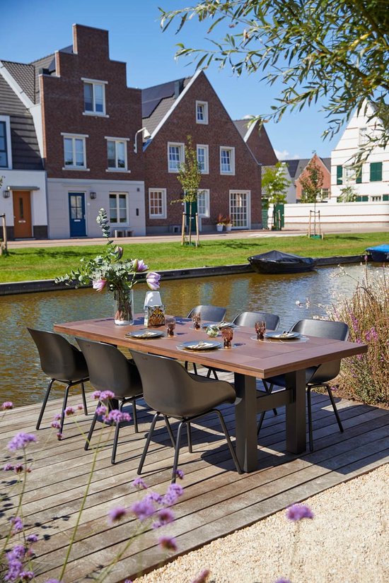 Hartman Sophie elegance Gartenstuhl - Schwarz - 2er-Set - schwarzes Rondo-Fußkreuz