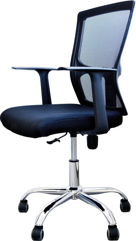 BRASQ OC200 Ergonomic Office Chair Black with Breathable Mesh - Bürostühle - Höhenverstellbar - Gaming Stuhl 49 x 47 x 94 cm