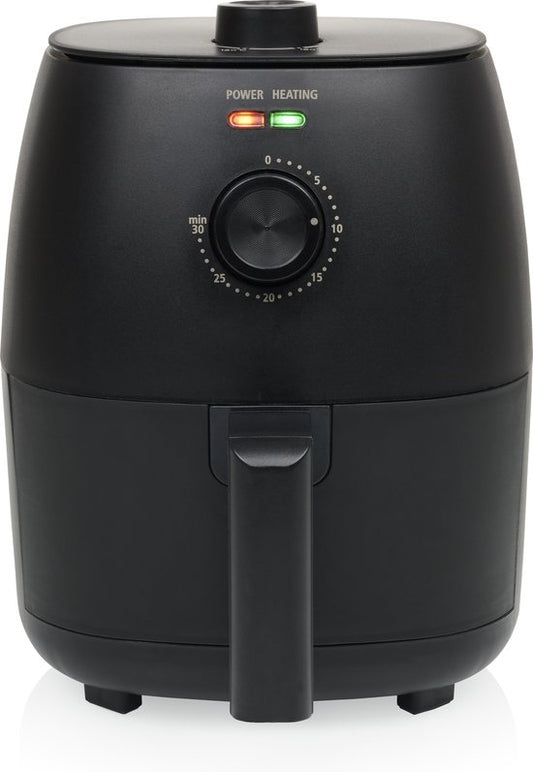 Airfryer Tristar FR-9014 - Mini-Knusperfritteuse - 2 Liter - Kompakte Heißluftfritteuse für 1-2 Personen - 1150W - Fettarmes Frittieren - Schwarz
