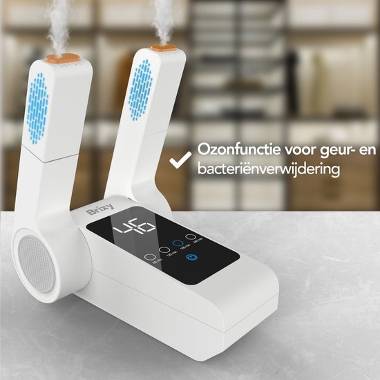 Brixy Shoe Dryer & Shoe Freshener - Ozon - Trocknungsfunktion - Weiß