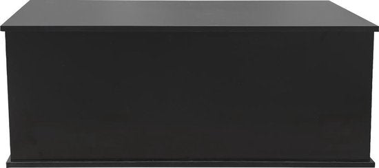 VDD Aufbewahrungsbox - 100x40x40 cm - Spielzeug- und Kuscheldeckenbox - Schwarz