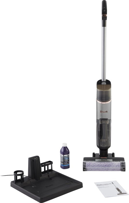 Shark HydroVac Wireless 3-in-1 Bodenreiniger - Staubsaugen, Wischen und Selbstreinigung - Stabstaubsauger mit Wischfunktion - Nass- und Trockenmopp - WD210EU