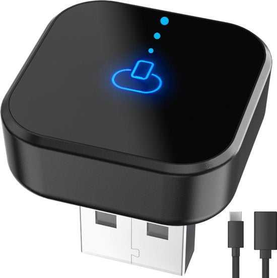 Nuvance CarPlay Dongle - Bluetooth Dongle - CarPlay Wireless - USB & USB C - Geeignet für Android Auto & CarPlay