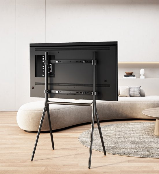 TV-Monitor Bodenständer Studio Staffelei Design - bis zu 70 Zoll - 80cm x 50cm x 138cm - Bis zu 40 kg