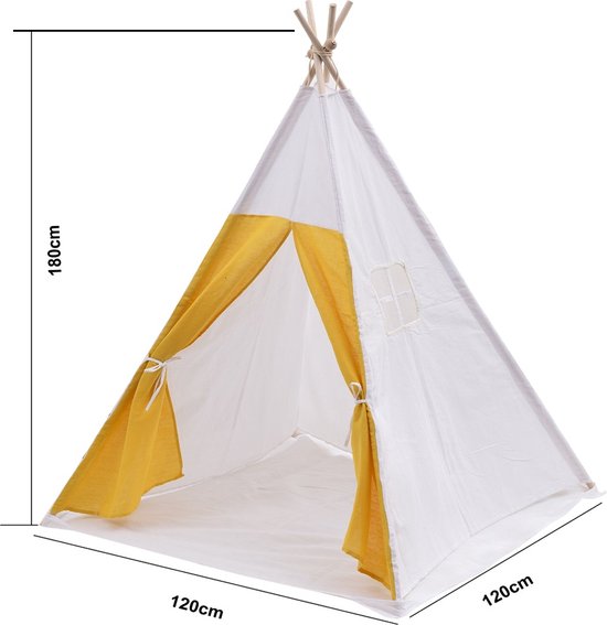 Tipi-Zelt Floortje - Spielzelt Wigwam - mit Bodenkissen