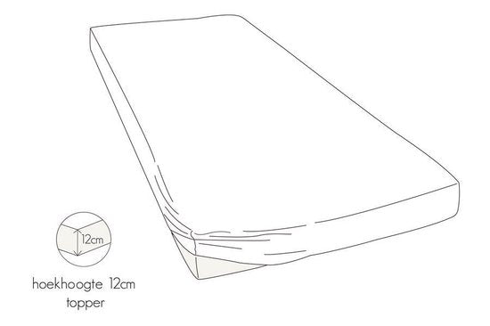 Kayori Spannbetttuch Jersey Topper 140-160/200-220cm weiß