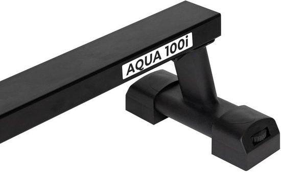 VirtuFit AQUA100i Rudergerät mit Wasserwiderstand - Einzelschiene - Inkl. Display, Tablet-Halter und Transportrollen - Kinomap & Fitshow - Max. 120 kg und 200 cm - Rudergerät - Rudergerät