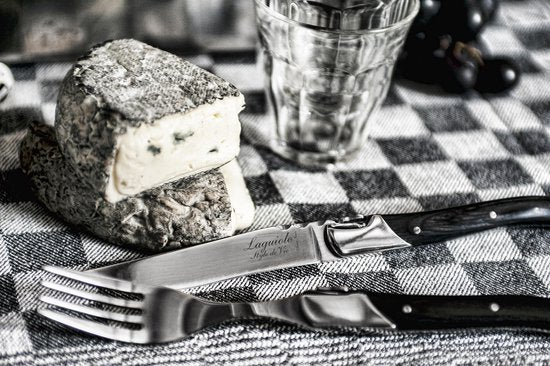 Laguiole Style de Vie Steakmesser Luxury Line - 6-teilig - Schwarzes Pakaholz
