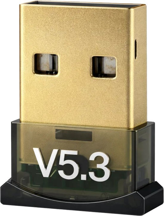 Nuvance Bluetooth-Adapter - 5.3 - Bluetooth-Empfänger - USB - Bluetooth-Dongle PC - Geeignet für Windows 11/10/8/7