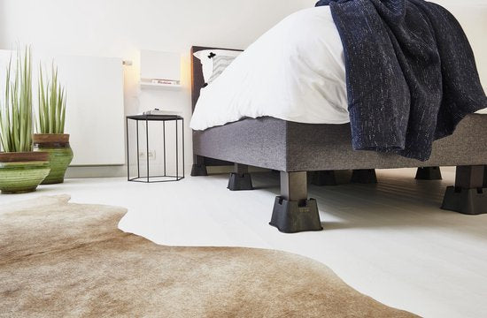 VITILITY Möbelsitzerhöhung - klein - Betthilfe - Sitzerhöhung - Bettsitzerhöhung - Schwarz