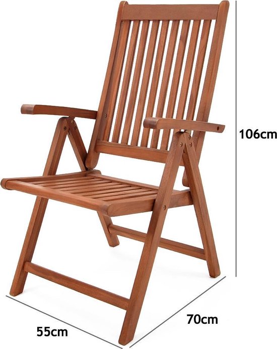 Casaria -Gartenstühle Vanamo - FSCÂ¬Ã†-zertifiziert - 2 Stück