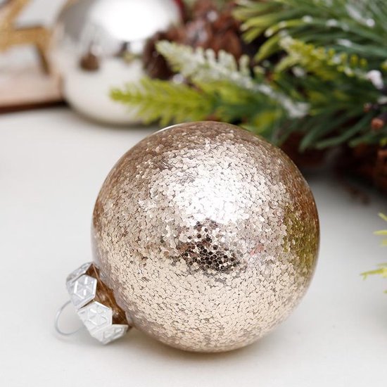 Deluxe Weihnachtskugel Set Gold und Silber - 30 Stück - Kugeln Kunststoff - Kugeln Gold - Silber - Dekoration - Weihnachtsdekoration