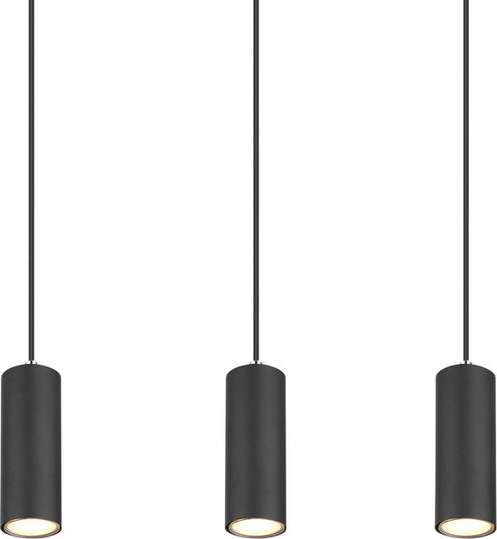 Globo - Hängeleuchte - Robby - schwarz - Metall - große Esstischlampe - GU10 - 57911-6HB