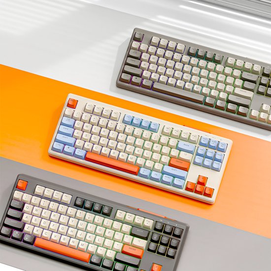 M87 Wireless RGB Gaming Keyboard - 87 Tasten - BT5.0/2.4G - PBT Ball Keycaps - Shimmer