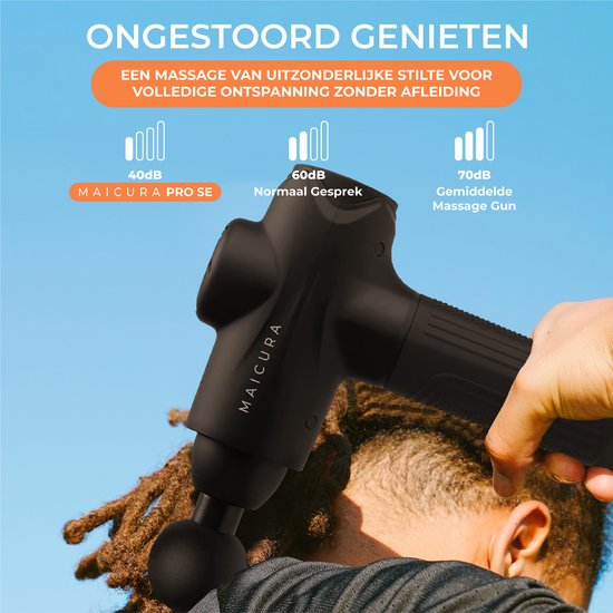 Maicura PRO SE Massagepistole - Profi - 10 Massageköpfe - Schwarz