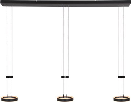 Steinhauer - Pendelleuchte - Piola - schwarz - Acryl Metall - Designleuchte - LED - 3501ZW