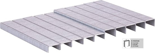 VONROC Heftklammern - 1000 Stück - 6 & 8MM - Universal - Für VONROC ET502AC & ET503DC Tacker