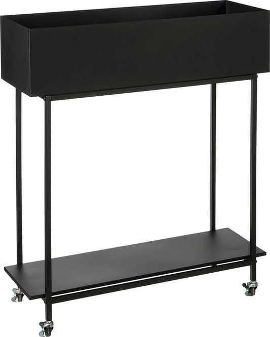 Mica Decorations Greenrax Pflanzenständer - L70 x B29 x H94 cm - Metall - Schwarz