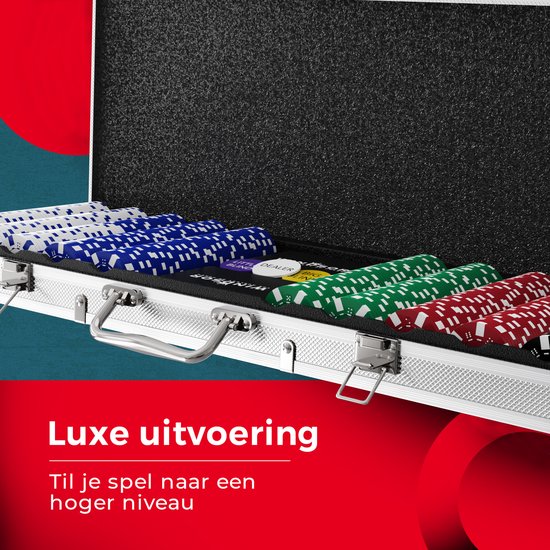 Windsor Poker Set - 500 Chips - Pokertuch - Blinds - Karten - Pokerchips - Pokerchips