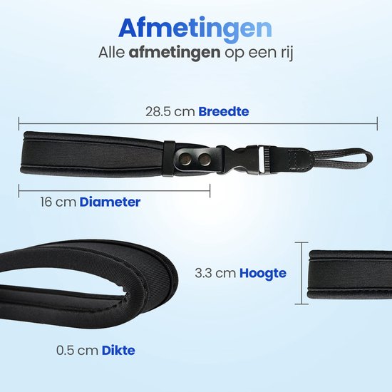 Garpex® Kamera-Handschlaufe – Komfortables Design – Verstellbares Handgelenkband