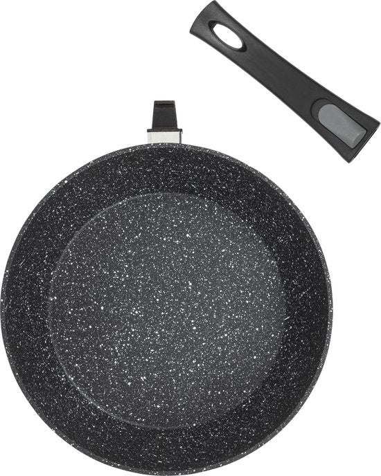 Resto Leo Casserole - Ø26 cm - Geschmiedetes Aluminium - 4-Schicht Pfluon Antihaftbeschichtung - Induktionspfanne - Backofenfest bis 200°C (ohne Griff)