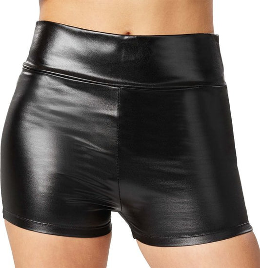 Dressforfun Faschingskostüm Metallic Hotpants Schwarz – Damen – Größe L
