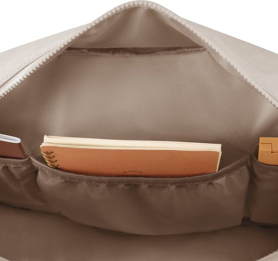 Skycases Weekend Bag - Persönlicher Gegenstand - Handgepäck für Ryanair und Transavia - Wasserdicht und geräumig - Intelligente Fächer - Ideal für Reisen und den täglichen Gebrauch - Champagner