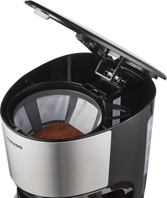 Tomado TCM1201S - Kaffeemaschine - Filterkaffee - 10 Tassen - Schwarz/Edelstahl