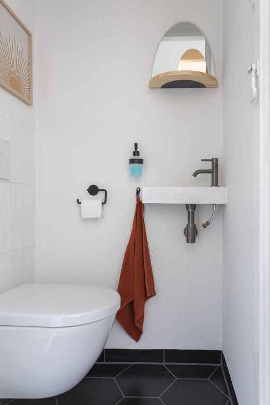 Haceka Kosmos - Toilettenpapierhalter - Mattschwarz