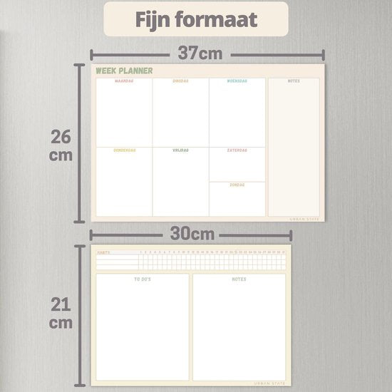 Magnetischer Wochenplaner Whiteboard (1) - Planer magnetisch - Planungstafel - Familienplaner - Monatsplaner magnetisch