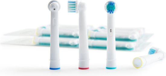 Mycare+ Bürstenköpfe - 16 Stück - Ersatzbürsten für Oral B - Bürstenköpfe für elektrische Zahnbürste - Weiß