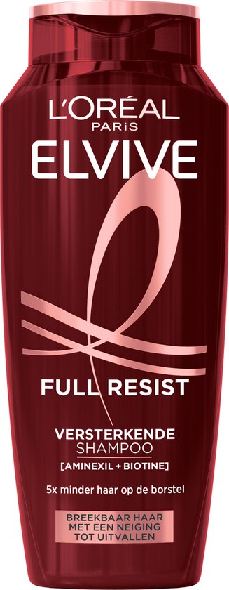 L'Oréal Paris Elvive Full Resist Shampoo - Kräftigendes Shampoo für brüchiges Haar - Mit Aminexil + Biotin - 250ML