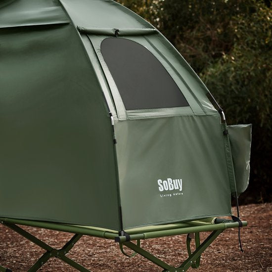 SoBuy Aufblasbares Camping-Zelt - multifunktionales Design - 193x161cm - OGS32-II-GR