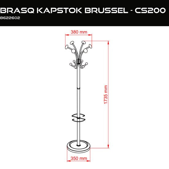 BRASQ Garderobenständer Brüssel CS200