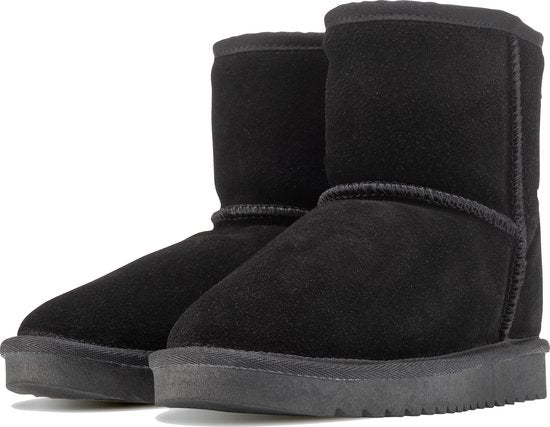 Hausschuhe Damen - Hausschuhe - Damenstiefel - Rutschfest - Memory Foam Fußbett - Schwarz - Größe 38