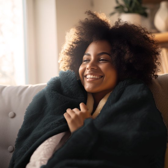 Auronic Electric Blanket - Wärmedecke - Sherpa Fleece - 9 Wärme- und Timer-Einstellungen - Decke - 180x130 - 1 Person - Anthrazit