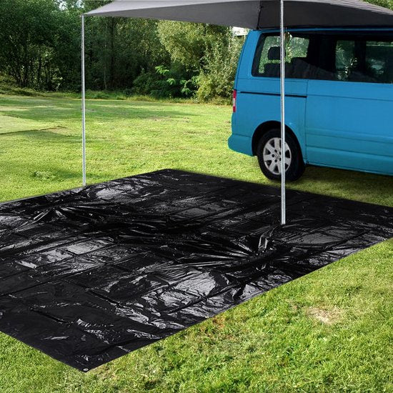 RedCliffs - Zeltboden und Apsis - Wasserdicht - 300x400 cm - Schwarz - Mit Ösen
