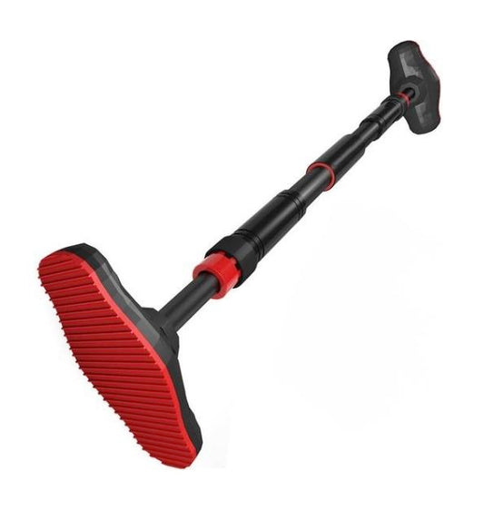 Zoluko Professional Klimmzugstange - 200kg Tragkraft - Einfache Befestigung - Ausziehbar 65–100 cm - Schwarz/Rot