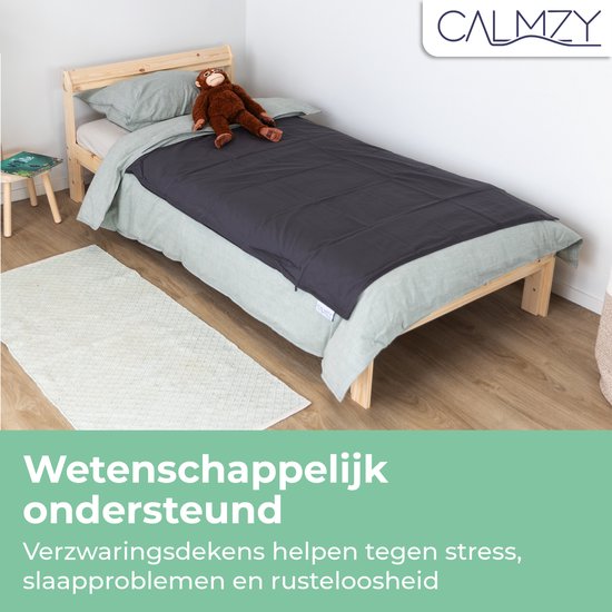 Calmzy Kids Superior Chill Kuscheldecke Decke dunkelgrau