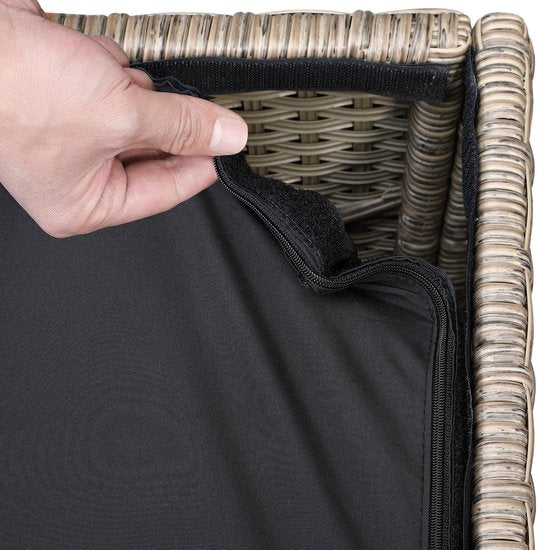 Casa Kissenbox - Gartenbox - Kissenaufbewahrungsbox - Creme - 75x75x70cm