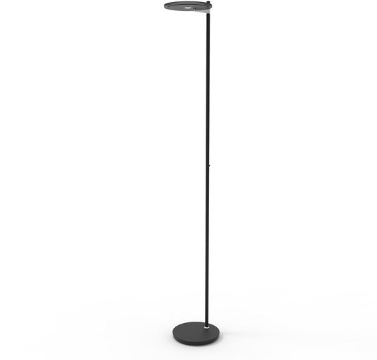 Steinhauer Stehleuchte Turound - schwarz - Metall - 27 cm - eingebautes LED-Modul - 2993ZW