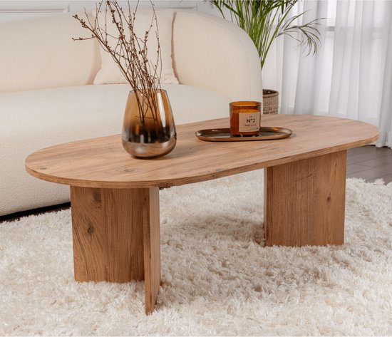 Holz-Couchtisch „Sand“ – 60 x 119 x 40 cm – Atlantische Kiefer
