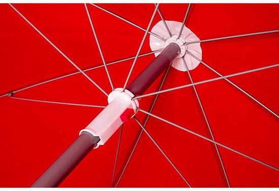 Bo-Camp - Sonnenschirm - Mit Gelenkarm - Ø 200 cm - Rot