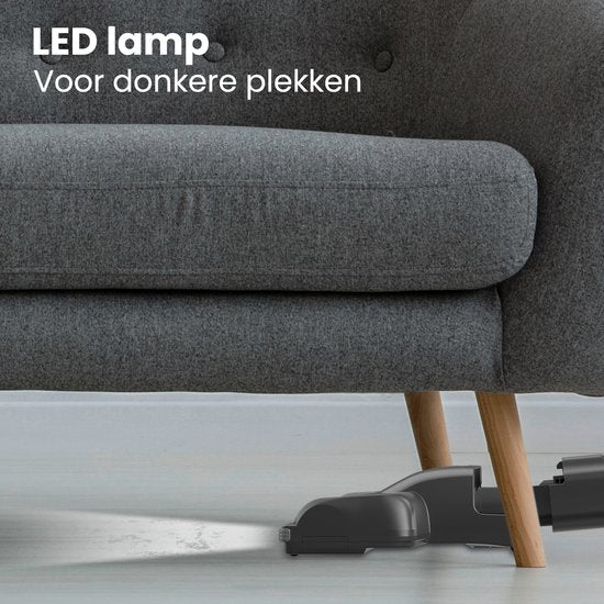 Auronic - Stabstaubsauger kabellos - 220 Watt & 23 kpa Saugleistung - Ausgestattet mit Extra-Akku und waschbarem Hepa-Filter - Bis zu 100 Minuten Betriebszeit - Grauer Kunststoff und Metall