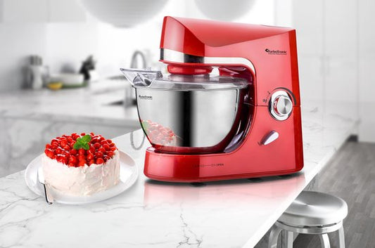 TurboTronic TT-002 Pro-Mix - Standmixer - 5 Liter - 2000W - Rot
