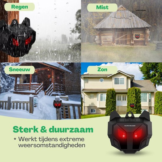 Vulpes Goods® Repellent - Vogelabwehr - Taubenabwehr - solarbetrieben - Repellent für Vögel und andere Raubtiere - PRO Version